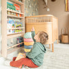 Montessori children's room bookshelf | 5 shelves - natural
