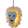 Wooden pendant lamp children's room | Lion - natural
