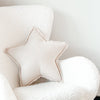 Children’s room decorative cushion | Star - muslin beige