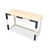 Wooden desk children's room  | Football goal desk with net - white/black