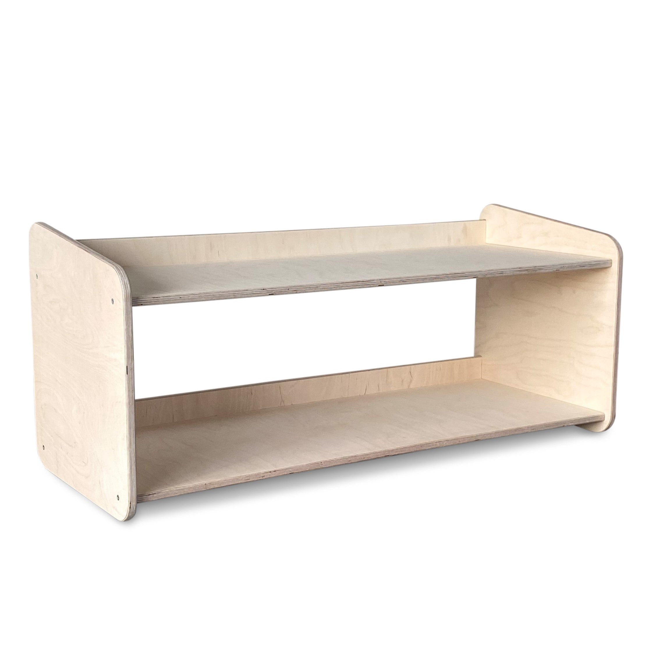 Montessori toy cabinet | Bookshelf 2 shelves - natural