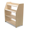 Montessori play furniture | Children's storage furniture 4 shelves - natural