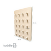 Wooden wall board children's room | Lego board - natural