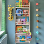 Bibliothèque Montessori pour chambre d'enfant | 5 étagères - naturel
