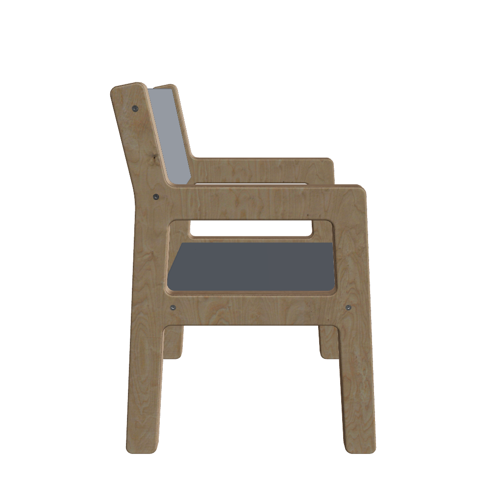 Wooden children’s chair 1-4 years - denim drift