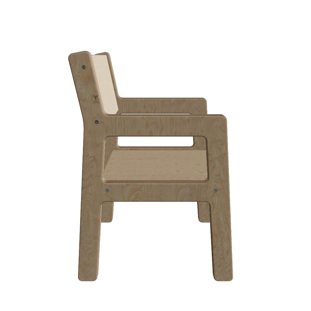 Wooden children’s chair 1-4 years - natural