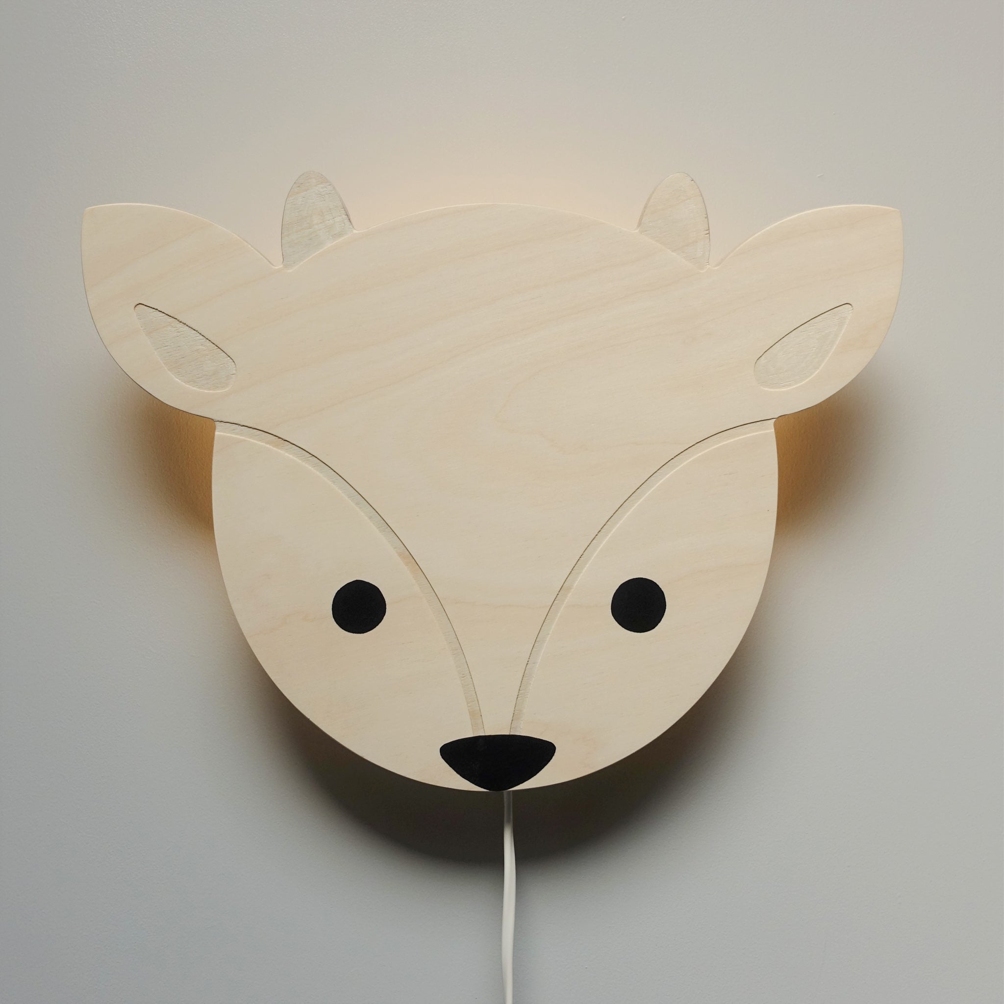 Wooden children’s room wall lamp | Little deer - toddie.com
