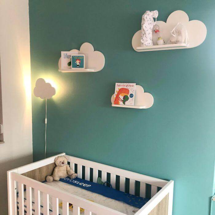 Wooden children’s room wall lamp | Cloud - toddie.com