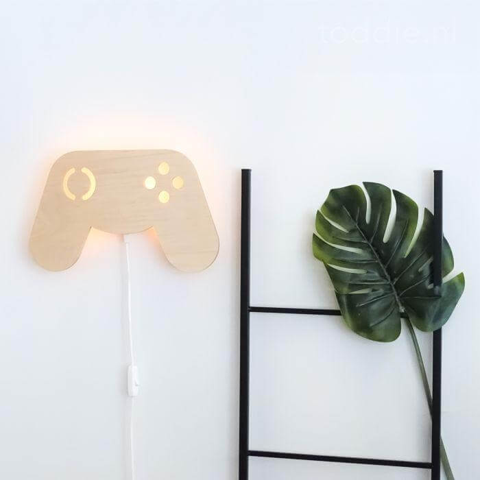 Wooden children’s room wall lamp | Game Console - toddie.com