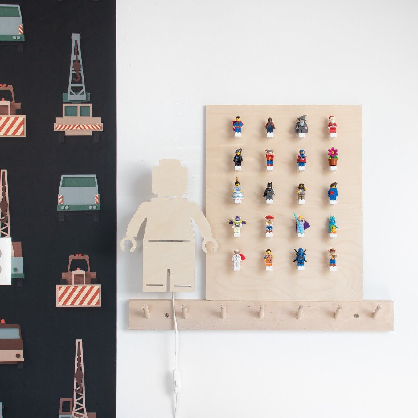 Wooden children’s room wall lamp | Doll - toddie.com