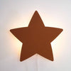 Wooden children’s room wall lamp | Star - brick red - toddie.com
