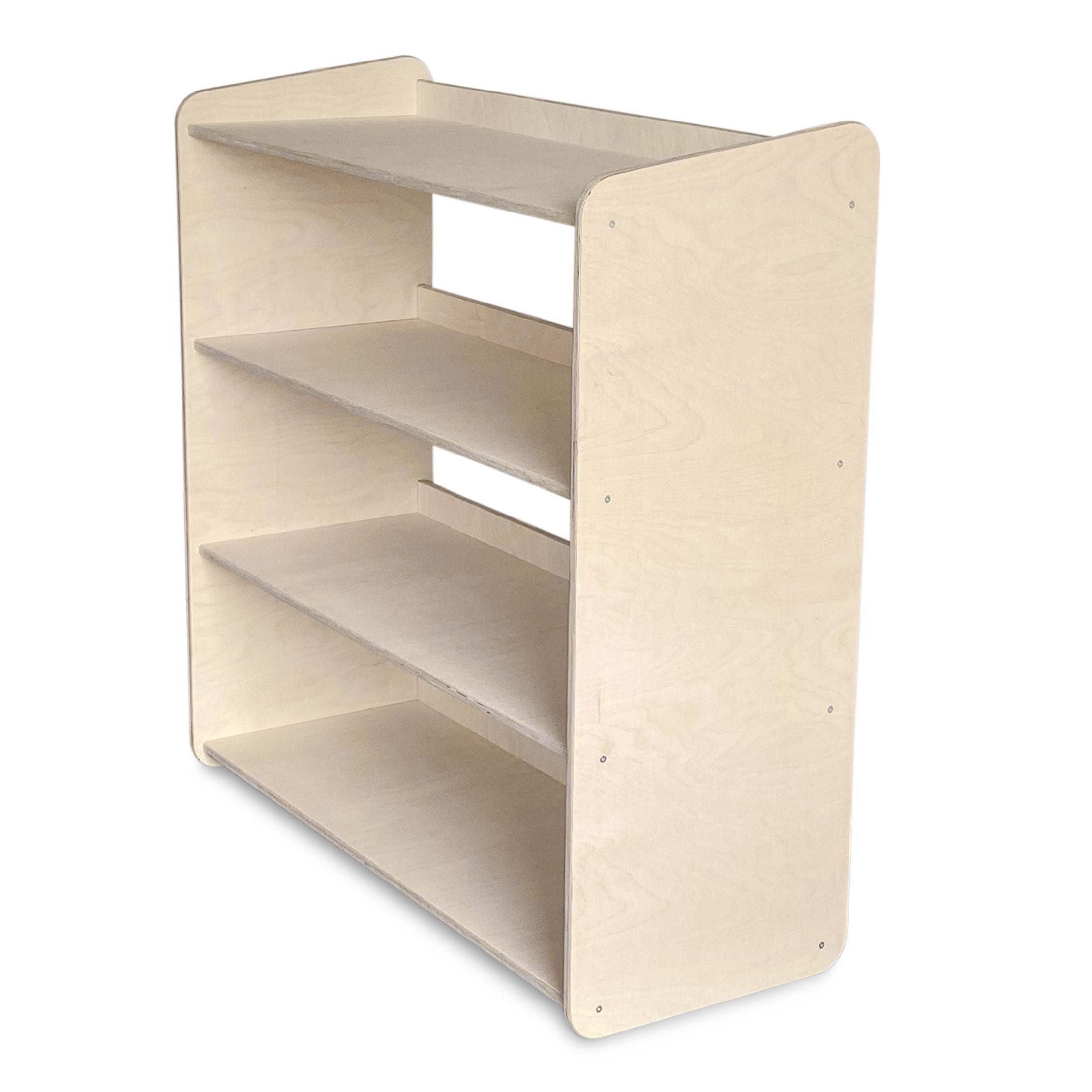 Montessori toy cabinet | Bookshelf 4 shelves - natural