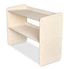 Montessori open toy cabinet | Bookshelf 2 shelves - natural