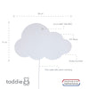 Wooden children’s room wall lamp | Cloud - toddie.com