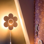 Wooden wall lamp children's room | Flower - natural
