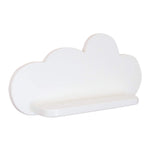 XL wooden wall shelf children's room cloud | Wolkie - white