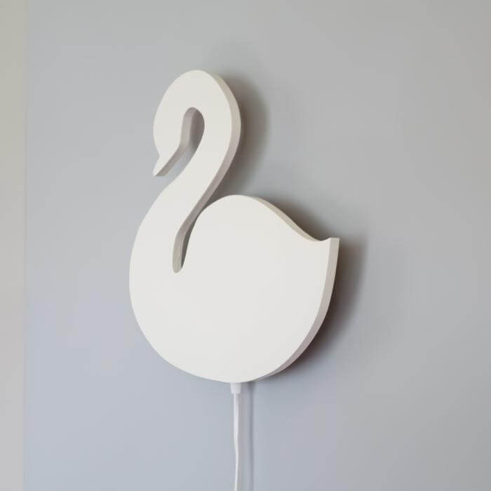 Wooden children’s room wall lamp | Swan - toddie.com