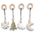 Baby gym hangers | Play gym toys - forest animals