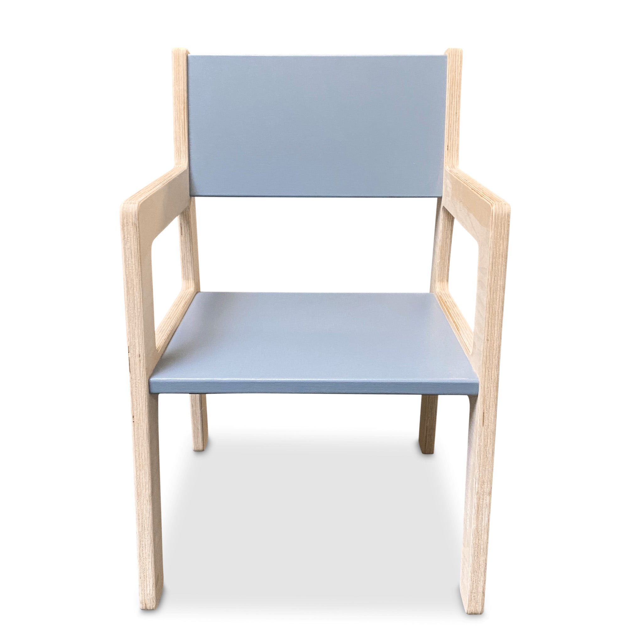 Wooden children’s chair 4-7 years | Toddler seat - denim drift