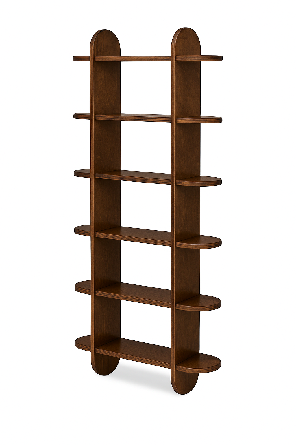 Round book Wall Shelf | 6 shelves