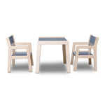 Skinnie Wooden Children's Furniture Set 1-4 years | Table + 2 chairs - denim drift