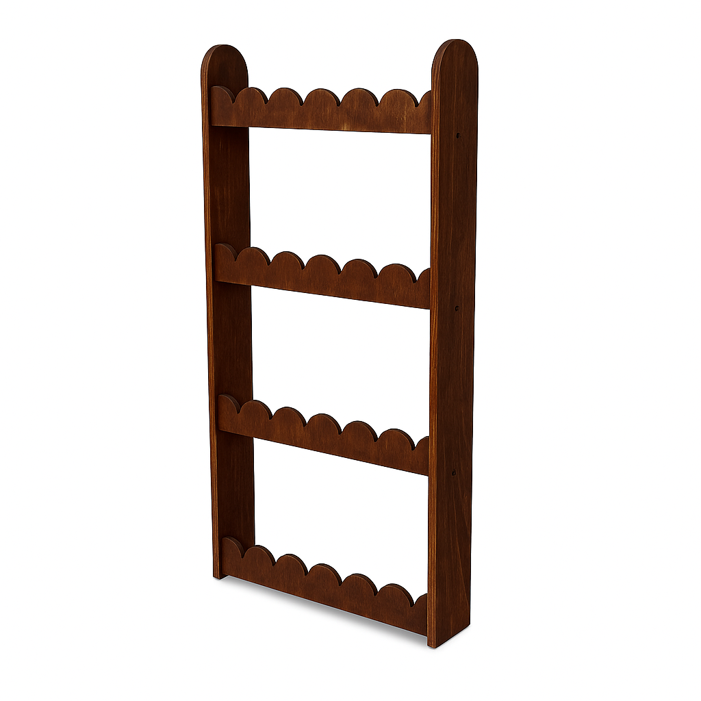 Bibliothèque Montessori Bubble pour chambre d'enfant | 4 étagères - naturel