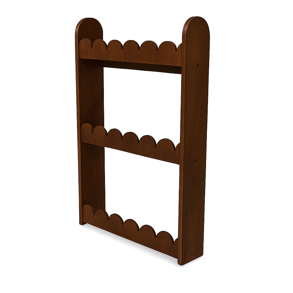 Bibliothèque Montessori Bubble pour chambre d'enfant | 3 étagères - naturel