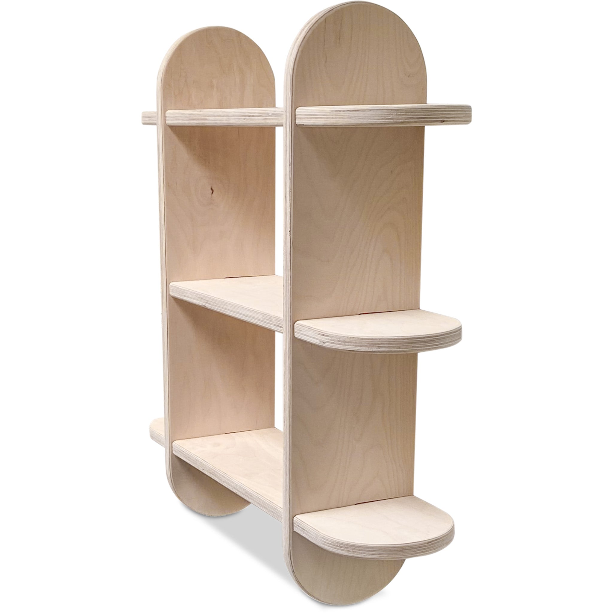 Montessori book wall cabinet children's room Bubble | Compartmental cabinet 3 shelves - natural