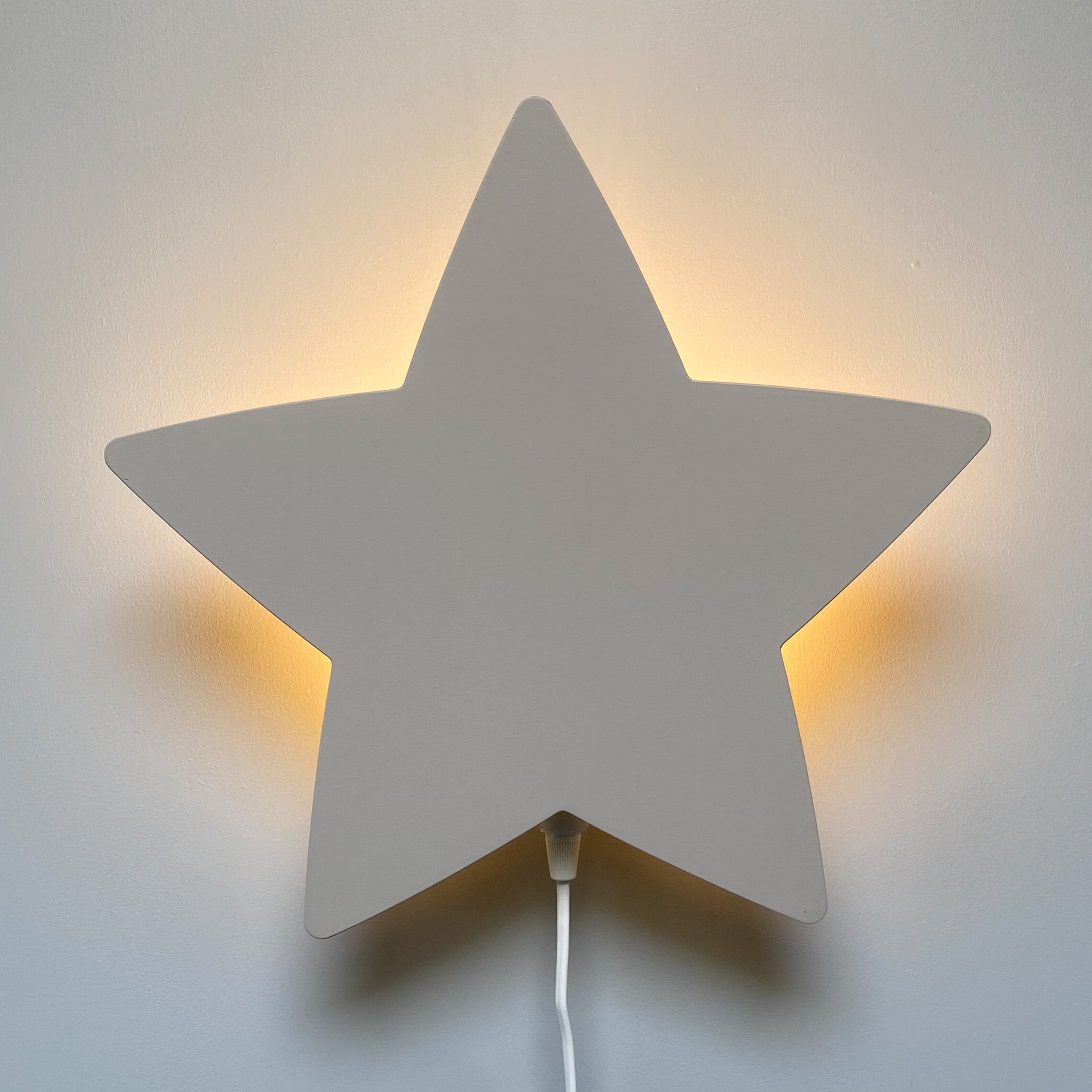 Wooden wall lamp children's room | Star - beige