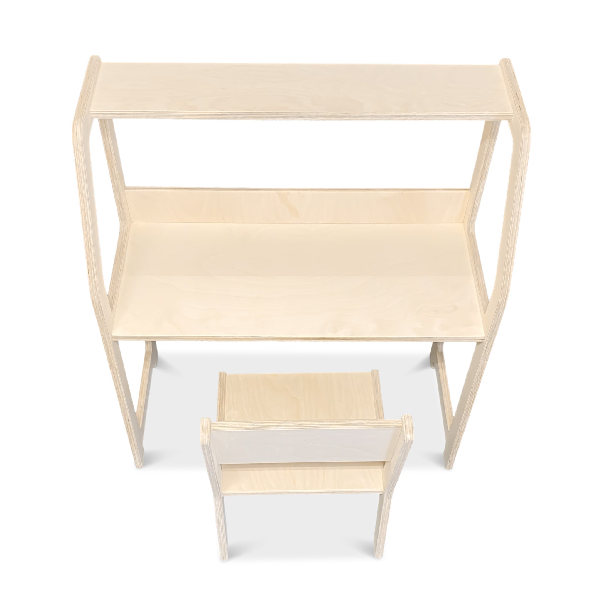 Montessori desk children's room 2-7 years | With chair - natural