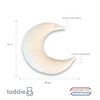 Poduszka dekoracyjna do pokoju dziecięcego | Księżyc - haft muślinowy