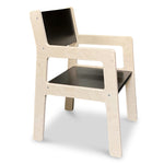 Wooden children’s chair 4-7 years | Toddler seat - black