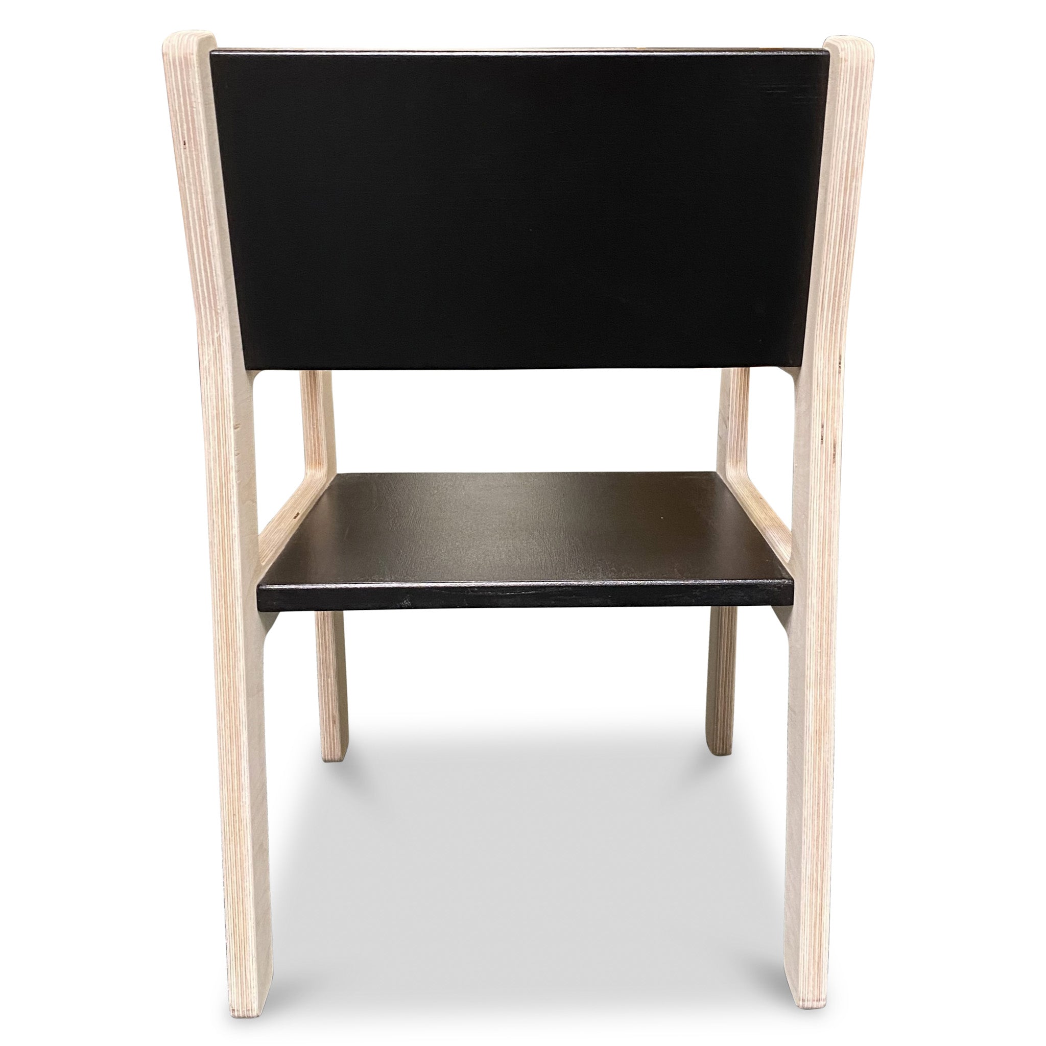 Wooden children’s chair 4-7 years | Toddler seat - black