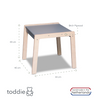 Wooden children's table 1-4 years - Denim drift