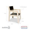 Załaduj obraz do przeglądarki galerii, Wooden children’s chair 4-7 years | Toddler seat - black