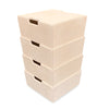 Załaduj obraz do przeglądarki galerii, Montessori storage boxes children&#39;s room | Stackable wooden boxes as a step stool - natural