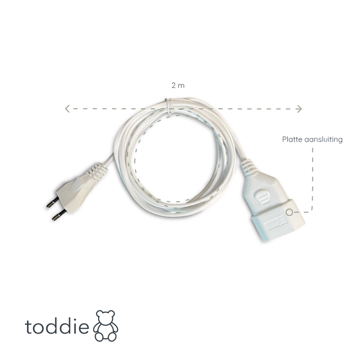 Extension cord for lamps | Extension cable 2 meters - white