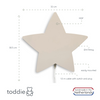 Load image into Gallery viewer, Wooden wall lamp children&#39;s room | Star - beige