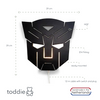 Load image into Gallery viewer, Wooden wall lamp children&#39;s room | Transformer - black