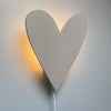 Load image into Gallery viewer, Wooden wall lamp children&#39;s room | Heart - beige