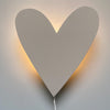 Załaduj obraz do przeglądarki galerii, Wooden wall lamp children&#39;s room | Heart - beige