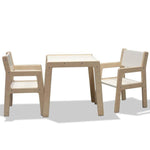 Skinnie wooden children's furniture set 1-4 years | Table + 2 chairs - white