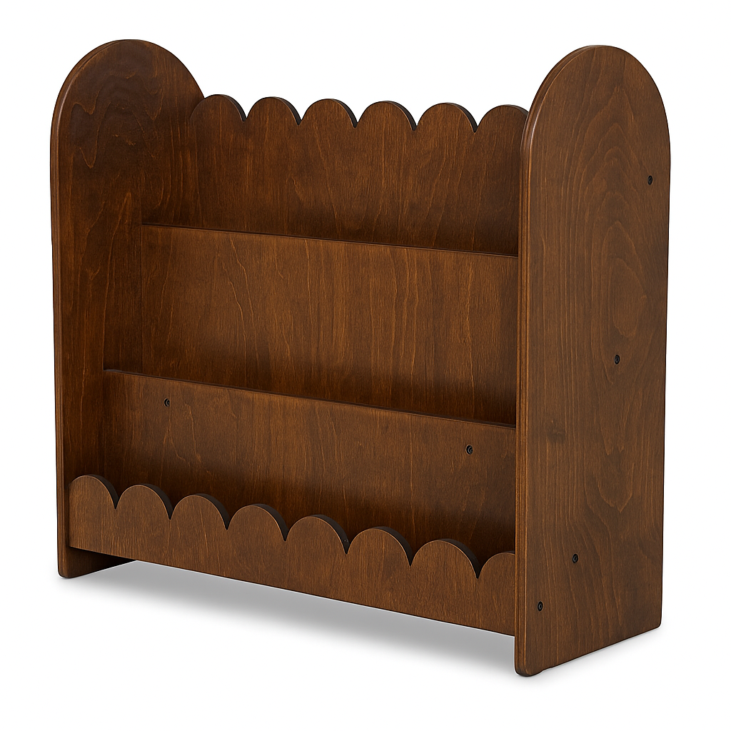 Bibliothèque Montessori Bubble pour chambre d'enfant | 3 étagères - naturel