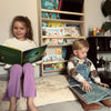 Montessori børneværelse bogreol | 4 hylder - natur