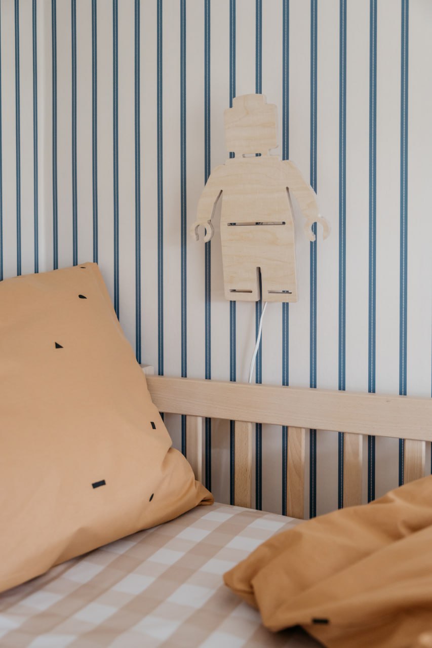 Wooden Wall Lamp | Lego Man