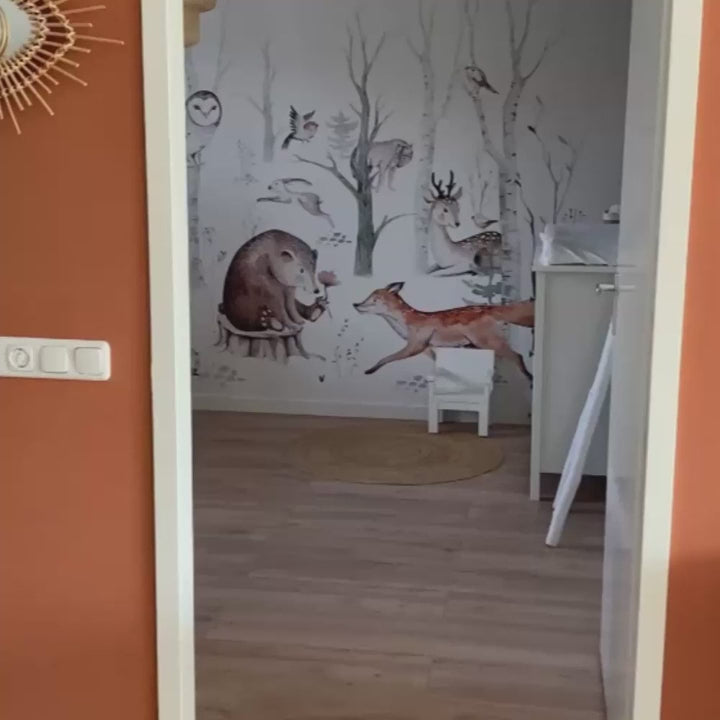 Wooden wall lamp children's room | Fox - natural