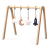 Load image into Gallery viewer, Wooden baby gym, with space hangers - toddie.com