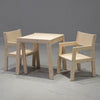 Little wooden children’s furniture set, 1-3 years | Natural | table + 2 chairs - toddie.com