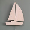 Załaduj obraz do przeglądarki galerii, Wooden children’s room wall lamp | Sailing boat - toddie.com