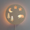 Wooden children’s room wall lamp | Forest animals - toddie.com